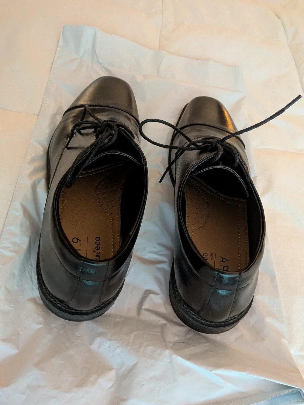 Men's Apt. 9 Black Cap-Toe Lace-Up Oxfords Size 12